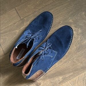 Steve Madden Hendric Chukka Boots Navy Suede Size 10